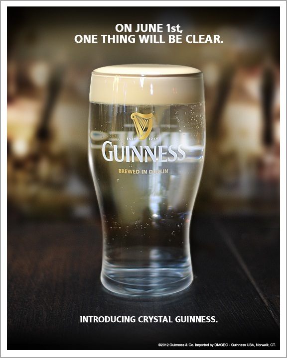 guinness clear glass
